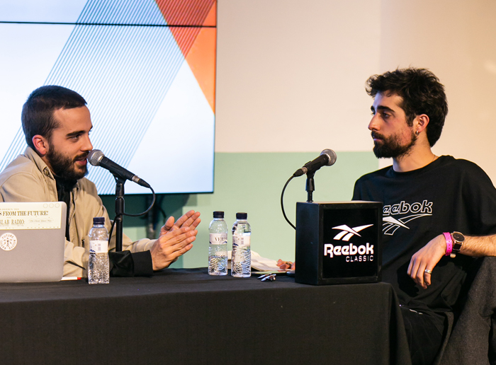 Mans O y Pau Cristòful en Mutek x Reebok Q&A