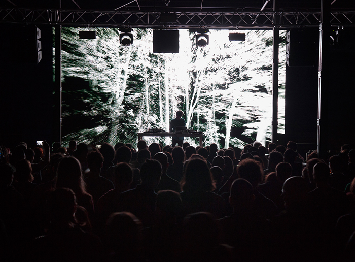 Ryoichi Kurokawa en L.E.V. Matadero 2019.