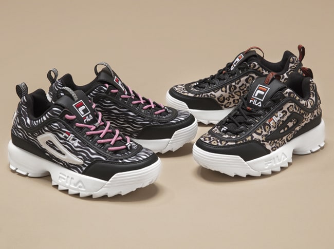 Desventaja pistola base FILA Disruptor II Animal Print: walk on the wild side.