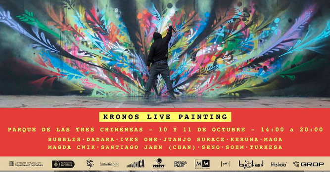 Kronos Live Painting en Kronos Art BCN 2020