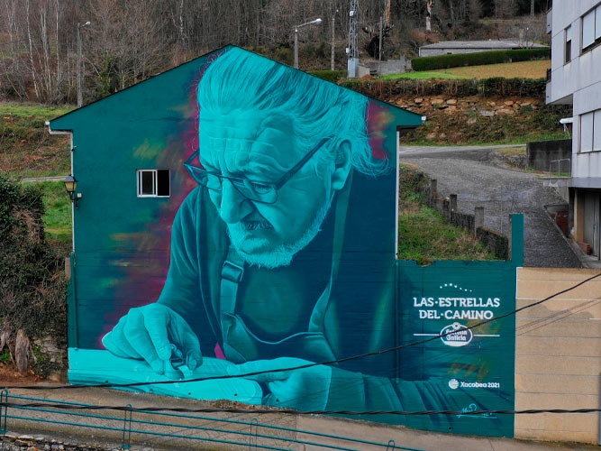 Mural en Las Estrellas del Camino